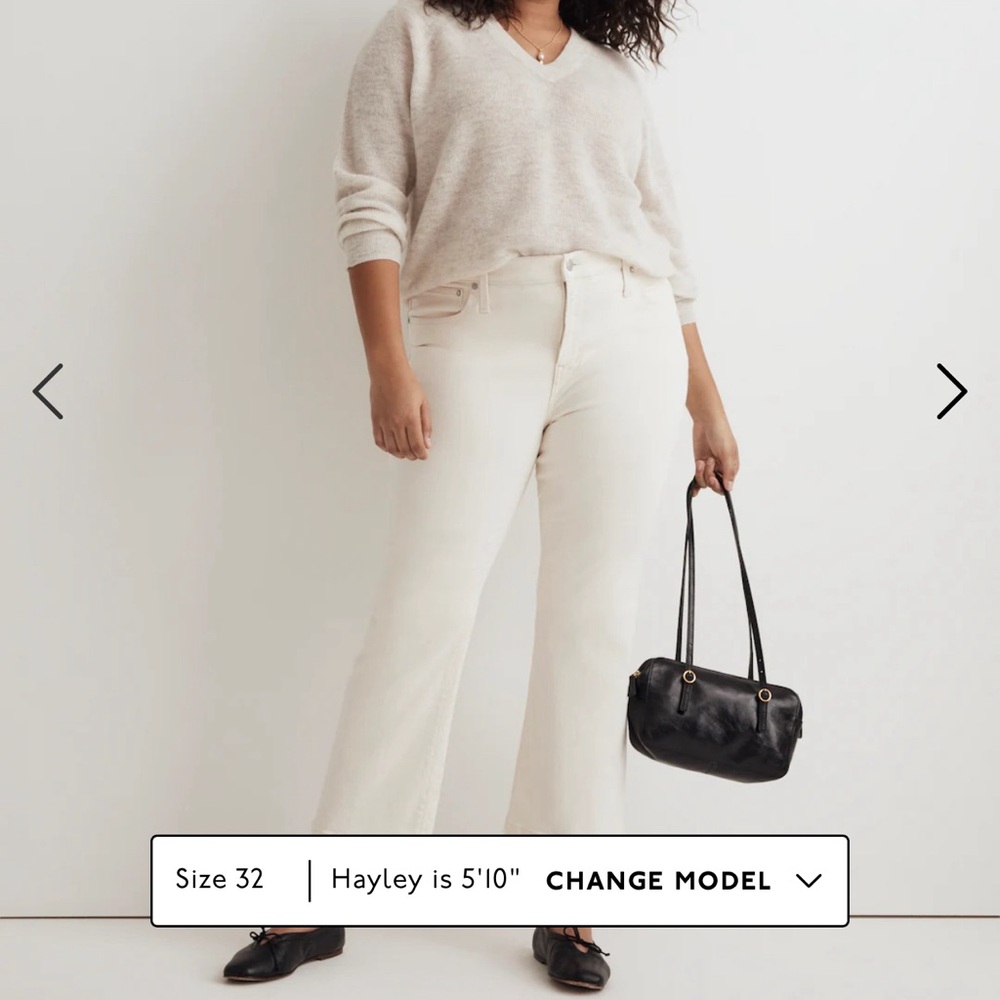 Madewell Kick out crop jeans in vintage canvas.